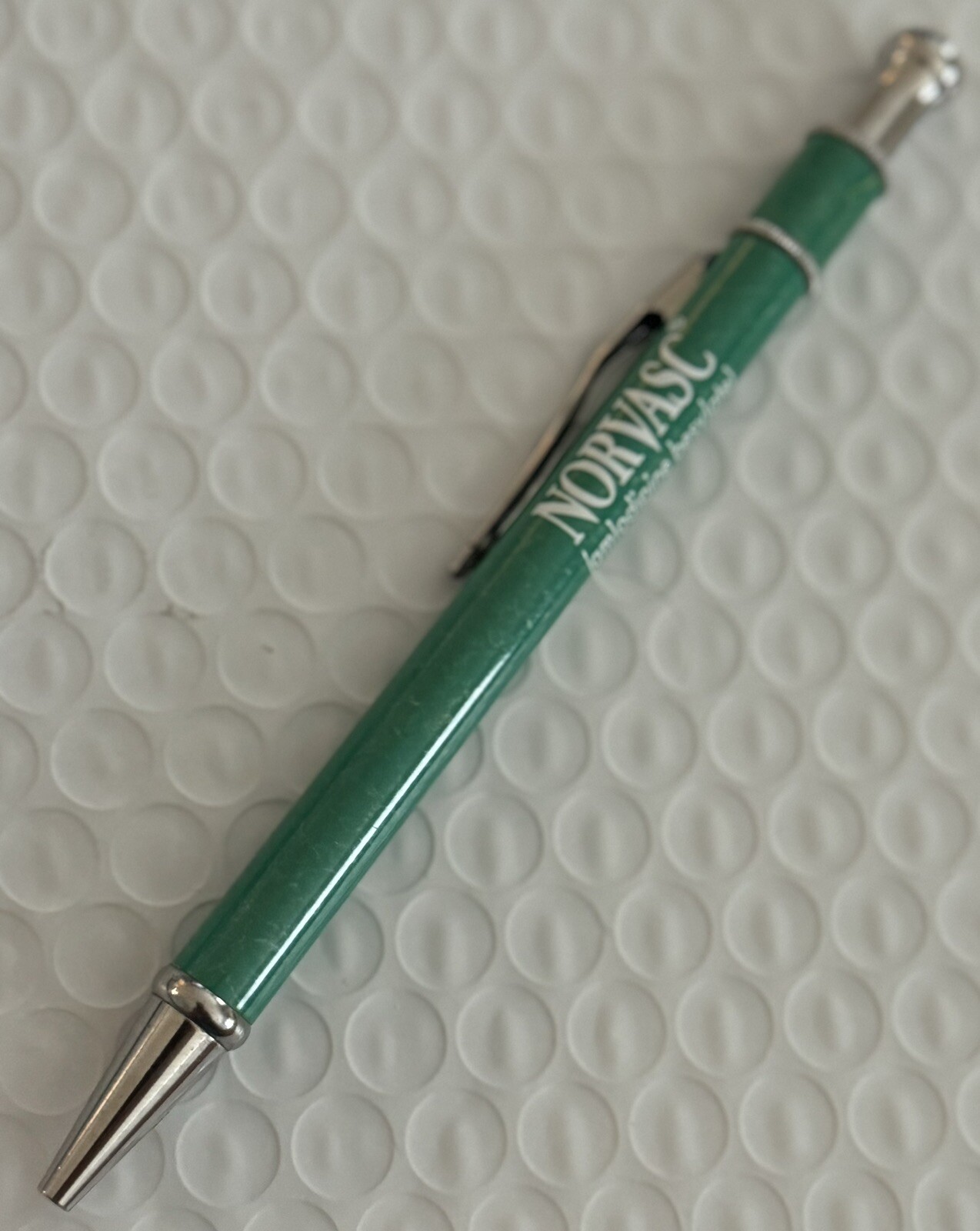 Rare Sleek Metal Pharmaceutical Drug Rep Pen Norvasc