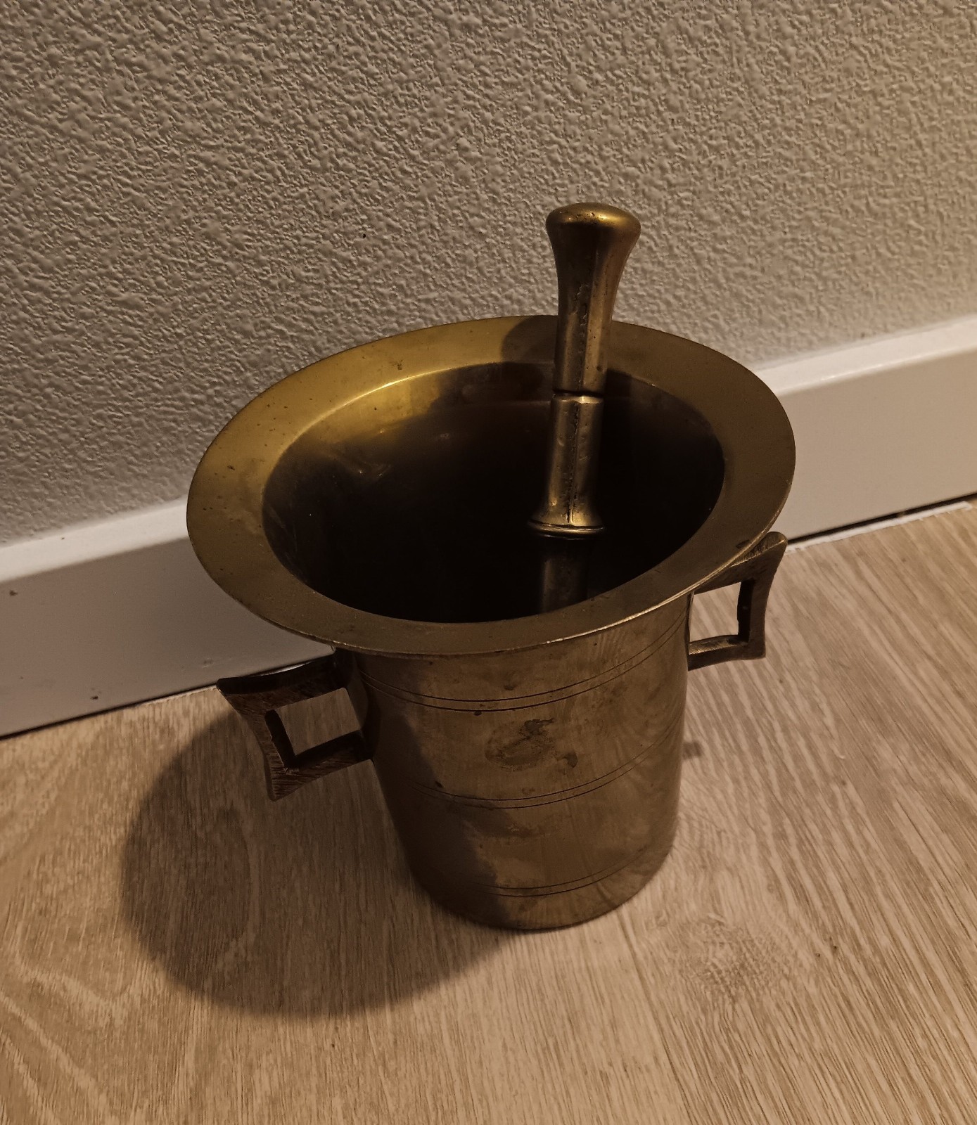 Vintage Brass Mortar And Pestle 4.5″ Tall & 6.25″ Madei in India