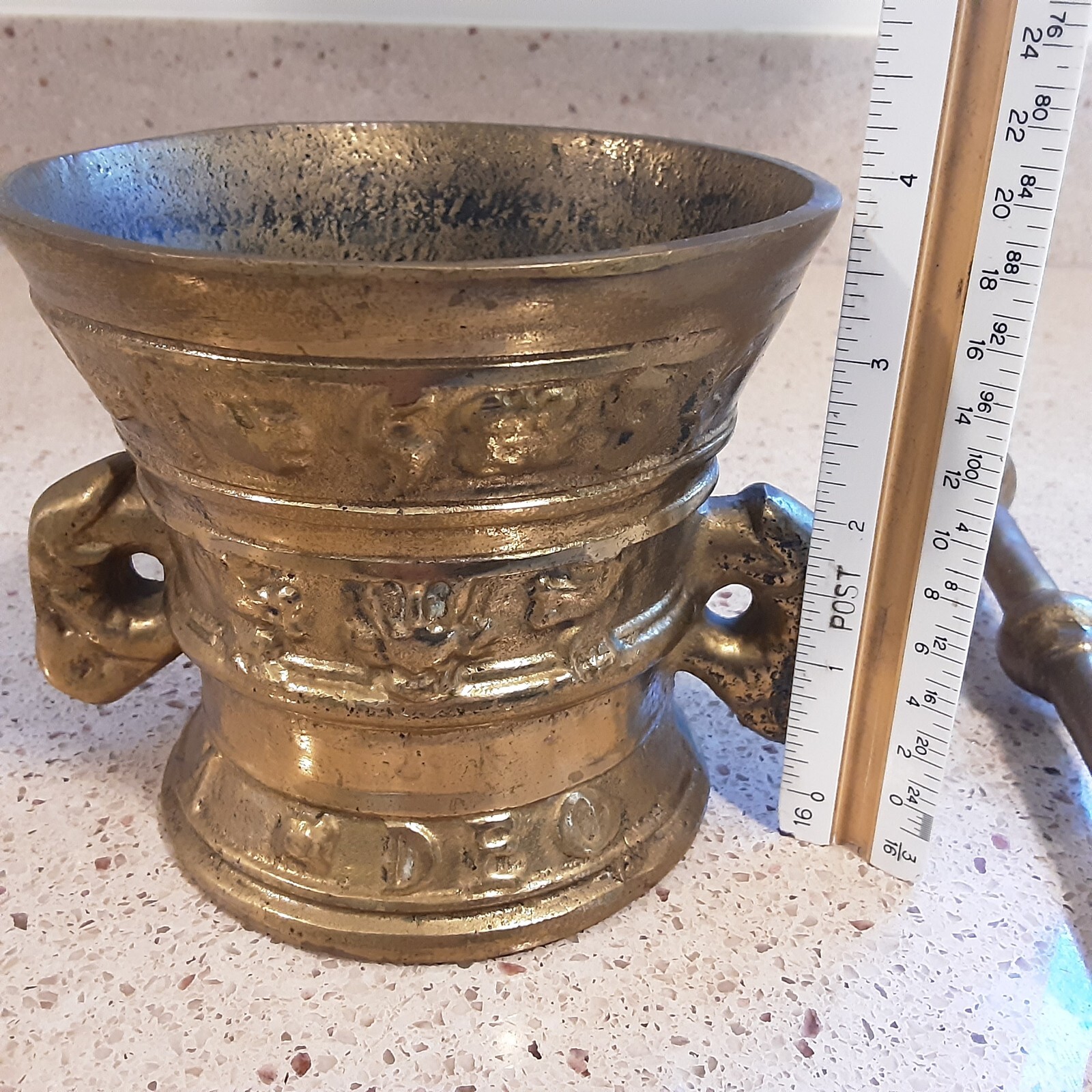 Reproduction Brass/Bronze Dutch Mortar & Pestle
