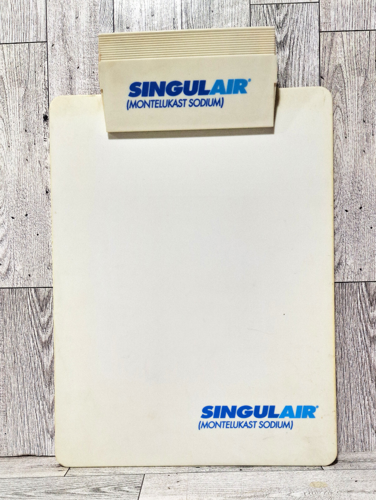 Vintage Clipboard Singulair Allergy Pharmaceutical Drug Rep Promotional Item