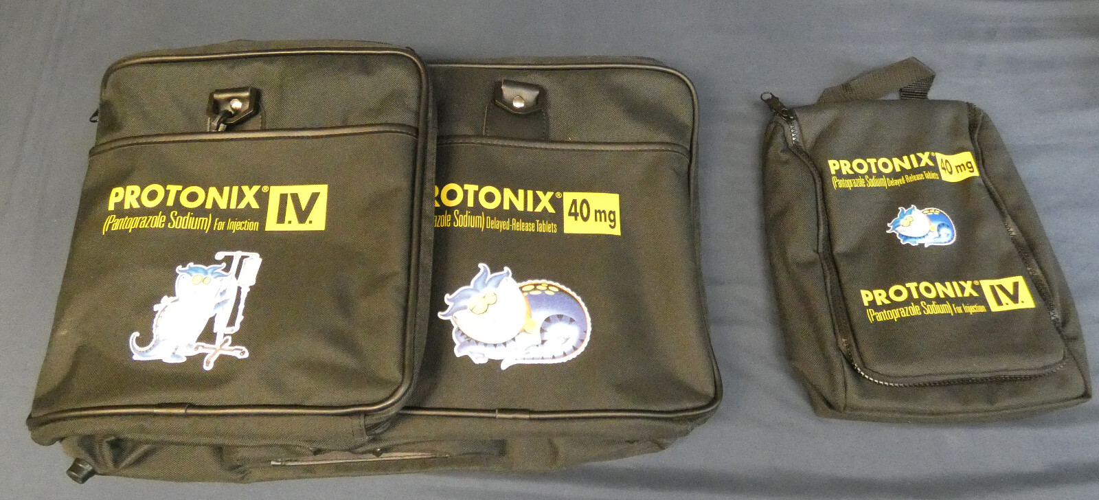 Protonix Pharmacy Drug Rep Large Duffel Bag & Sachel Luggage Multi Compartmented