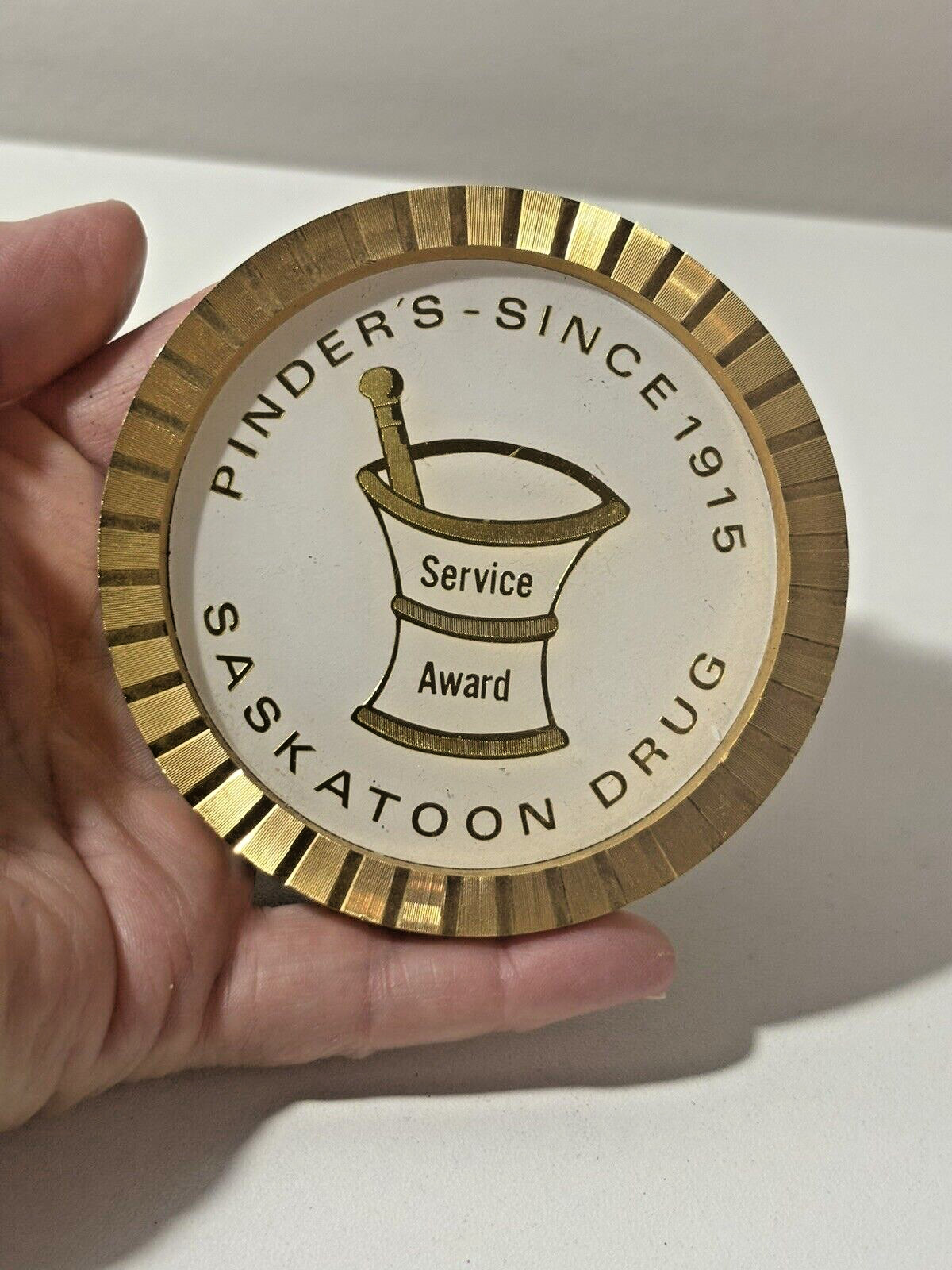 Service Award Felt Backed Coaster Pinder’s Saskatoon Drug Canada