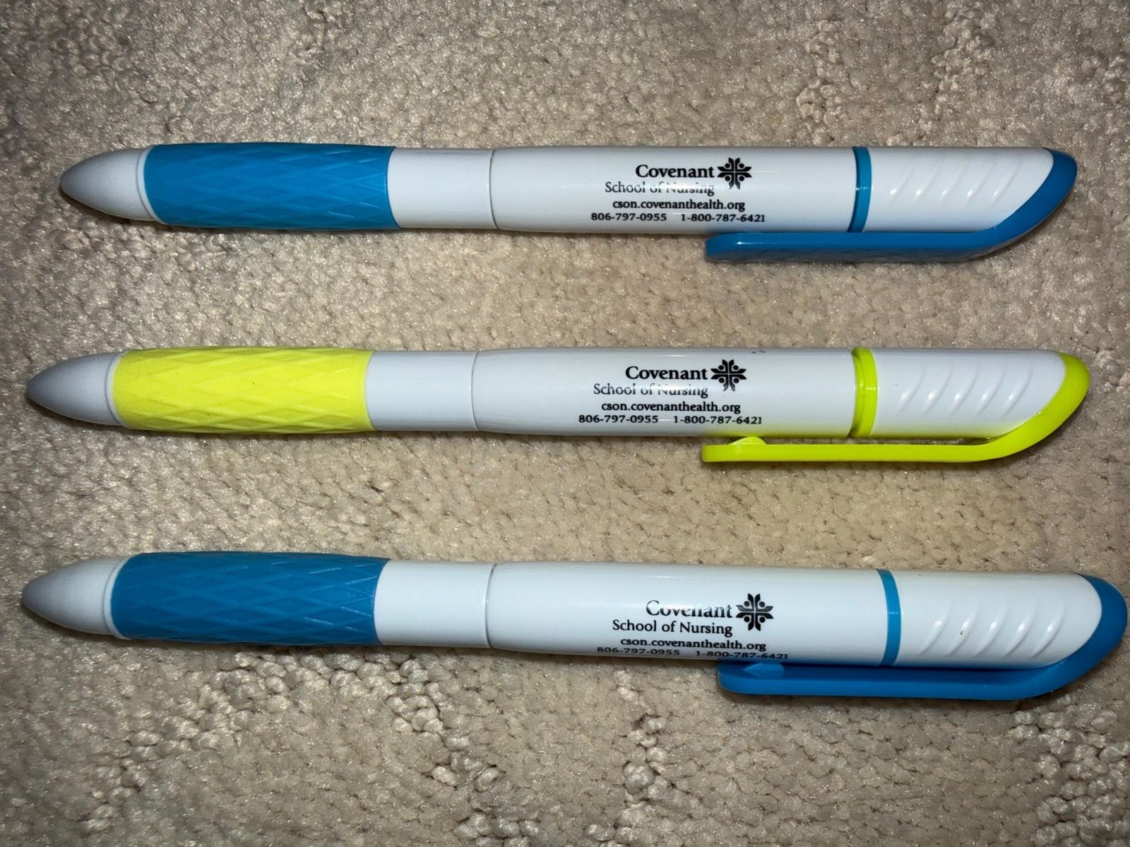 Pharmacy COVENANT SCHOOL OF NURSING – Lubbock – Vintage Pen – COMES WITH 3