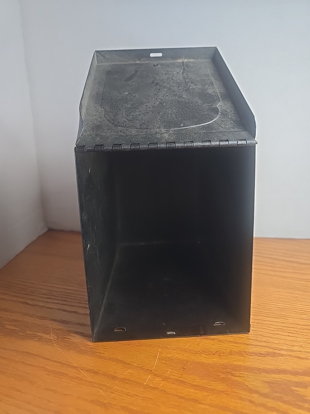 Vintage Black Metal Drugpak Rx Prescription Record File Pharmacy Box, Apothecary