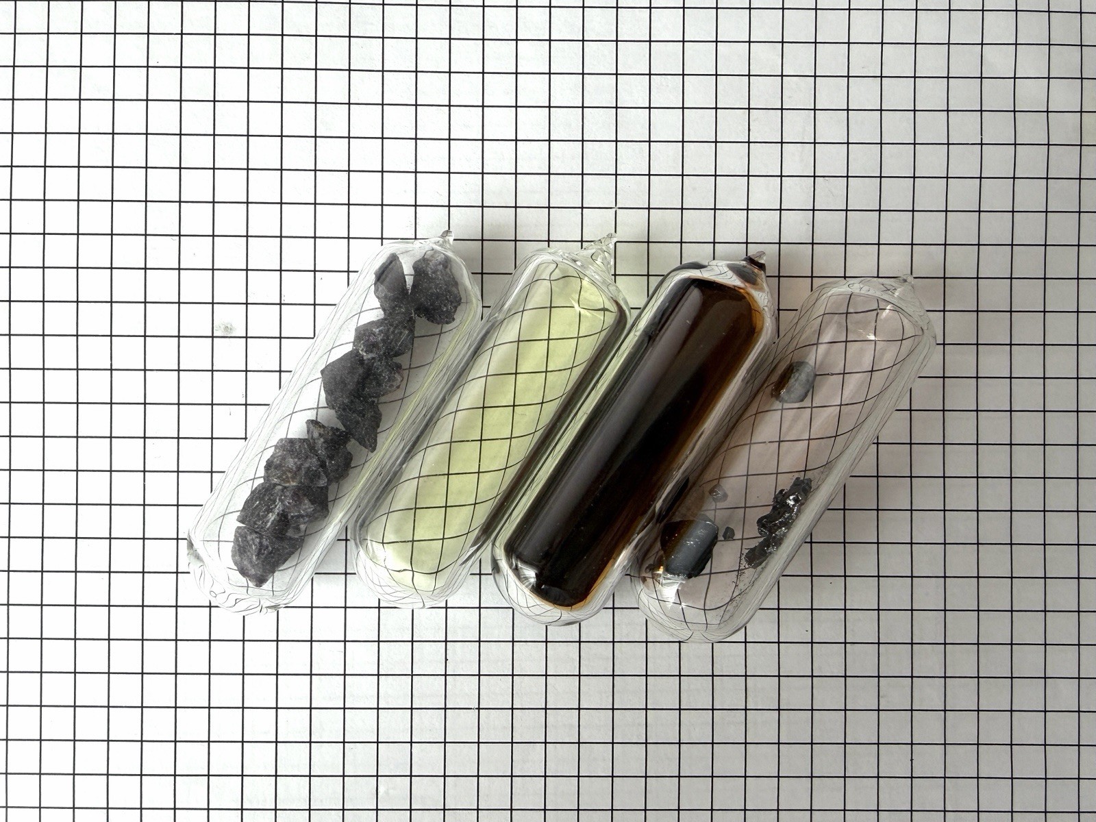 Halogen Set ampoule ultra pure periodic table Element collection