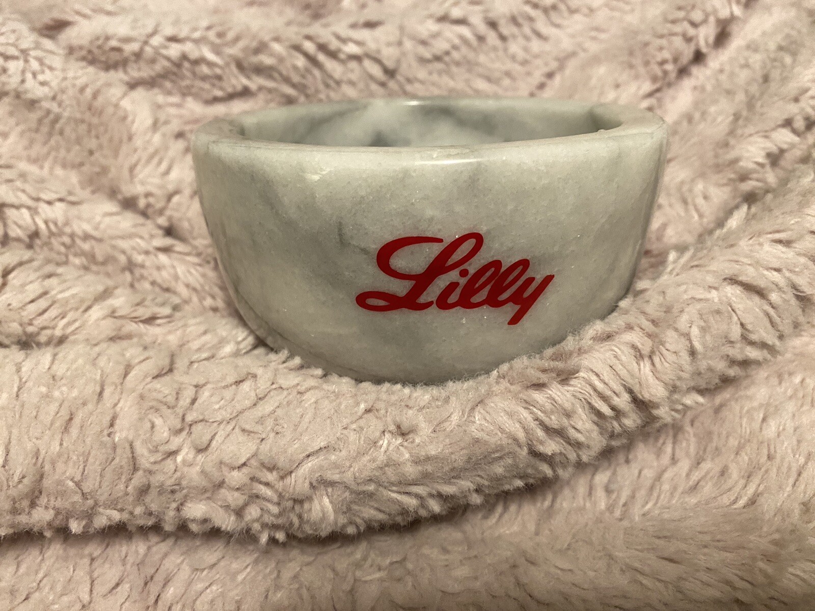 Lilly Drug Rep Pharmaceutical Solid MARBLE Mortar
