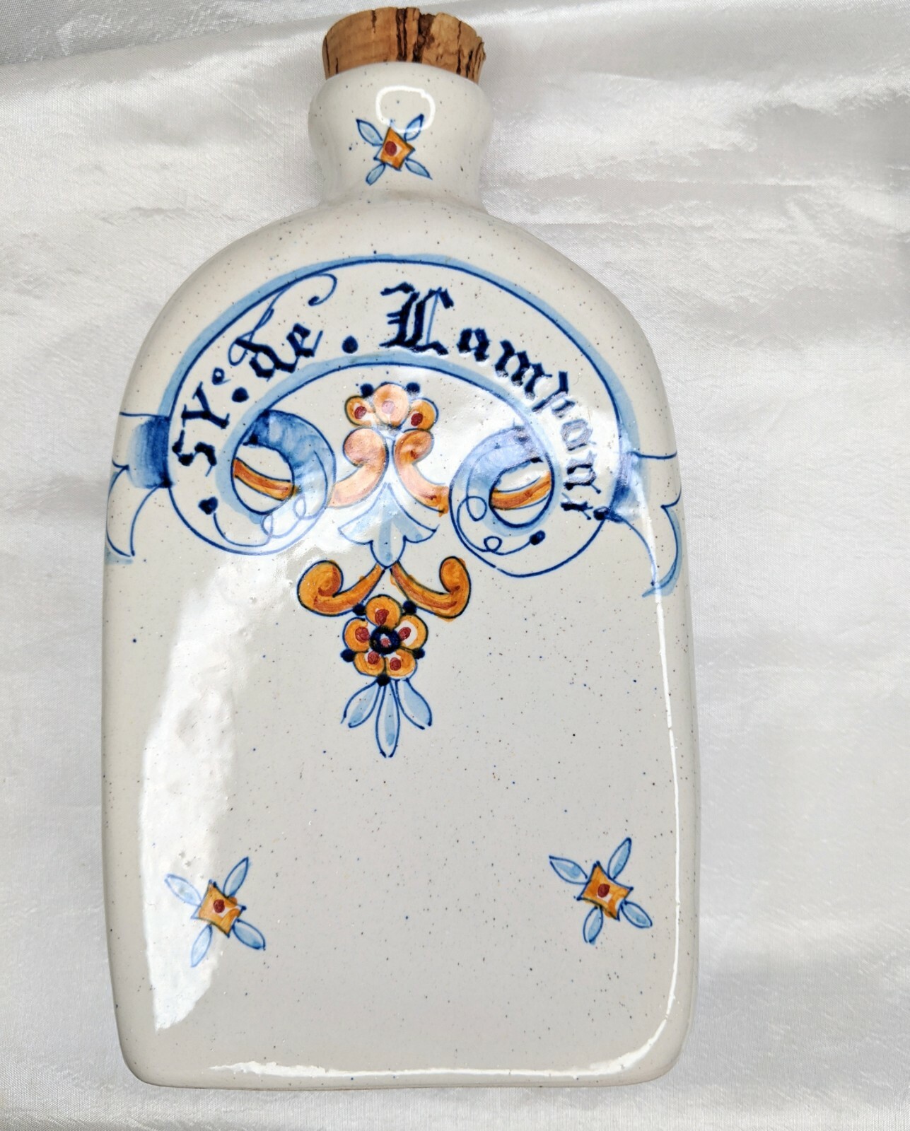 Oil Jar Ceramic Italian Reproduction Antique Reproduction Cork Kitchen Bar Decor