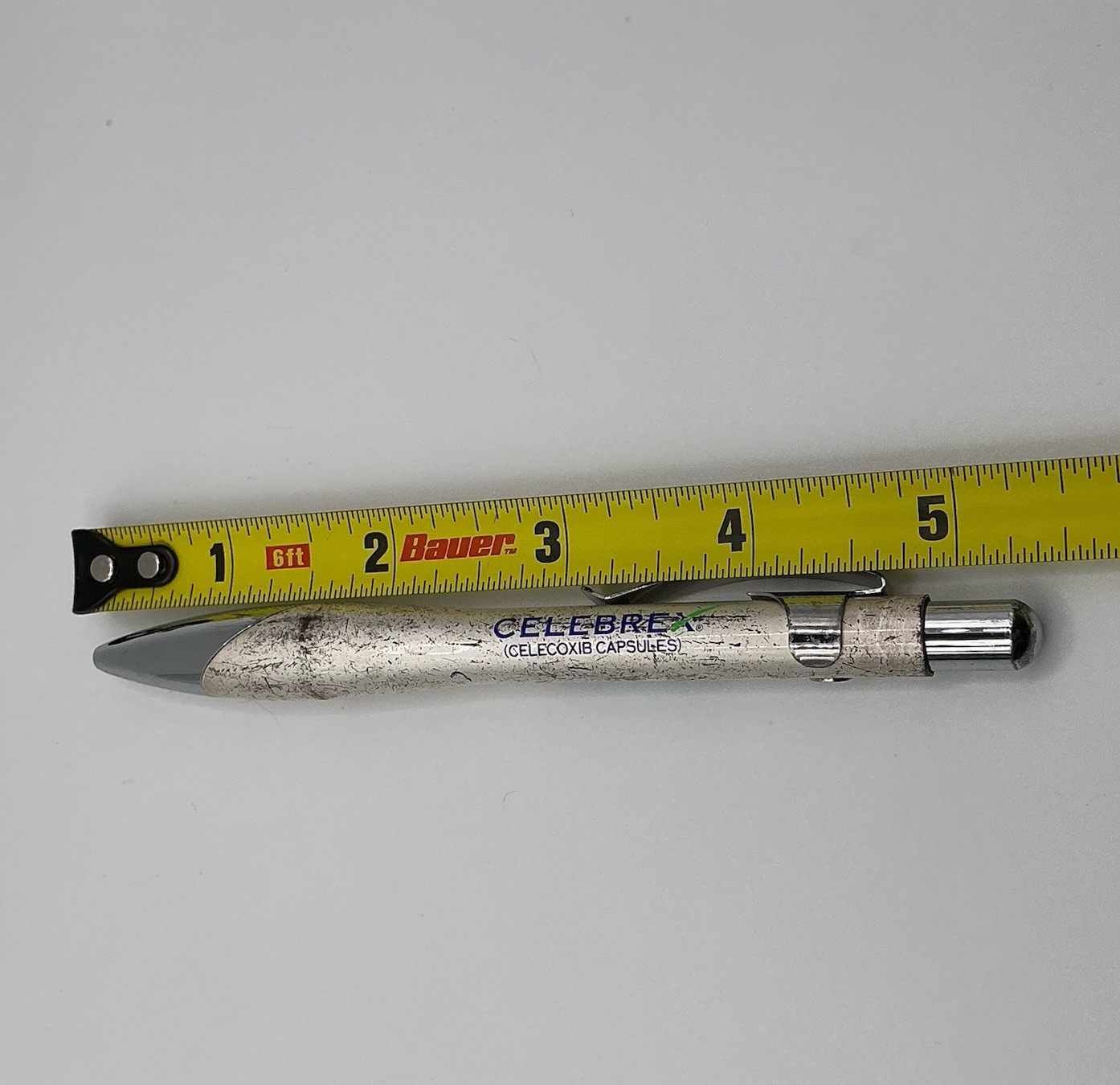 Celebrex Bextra Pharmaceutical Drug Rep Click Pen Heavy Metal Works Scratched