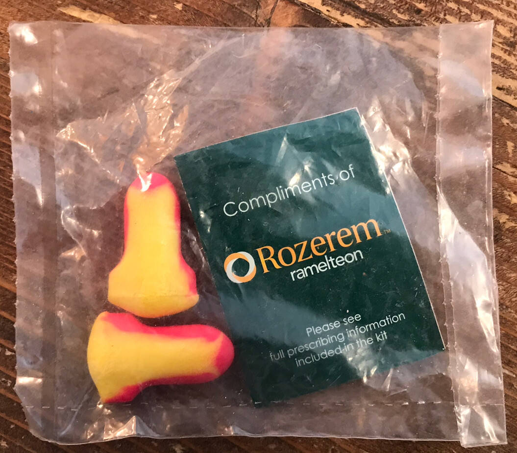 Rozerem Pharmaceutical Drug Rep Ear Plugs Sealed Package