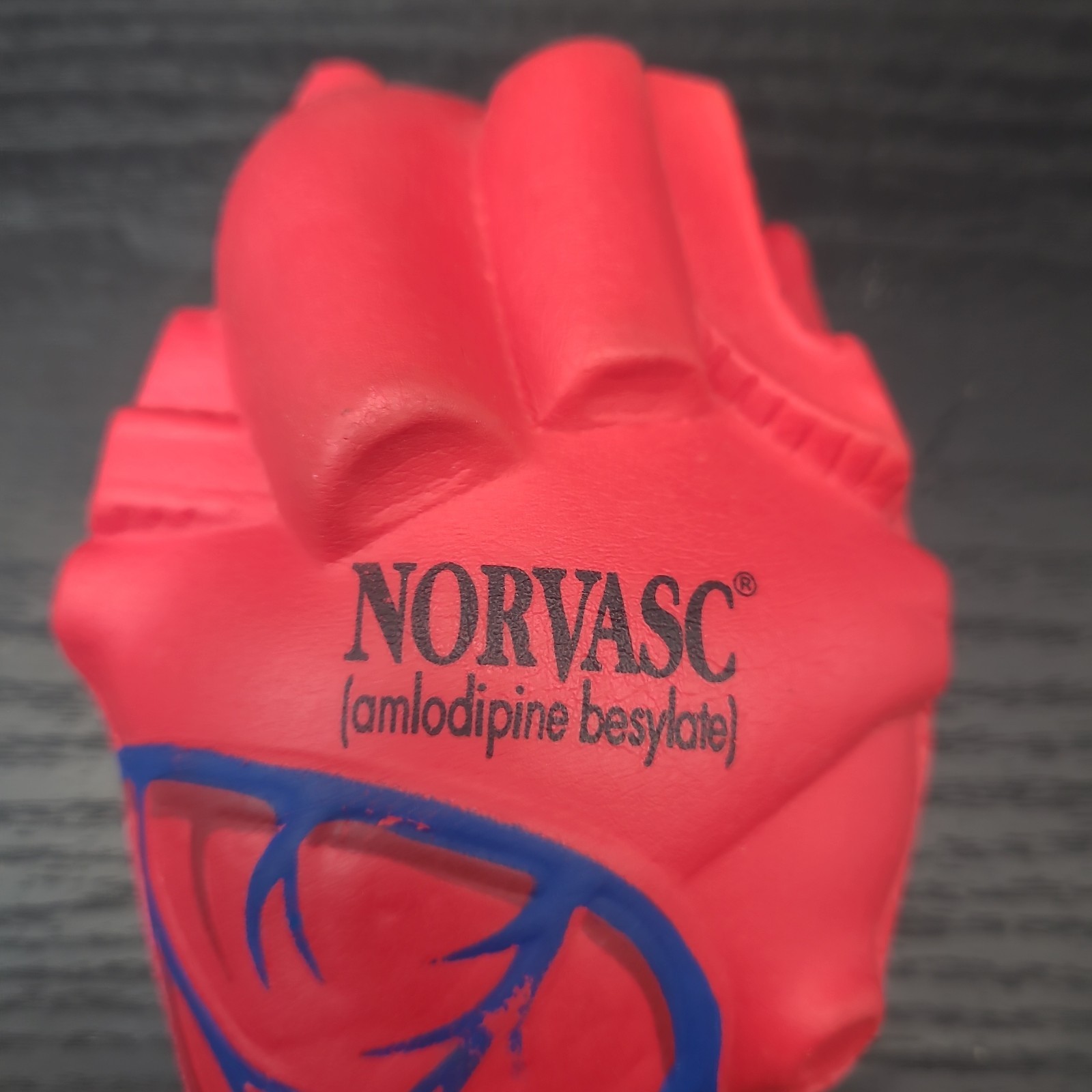Pharmaceutical Norvasc Amlodipine Besylate Heart Stress Ball Collectible