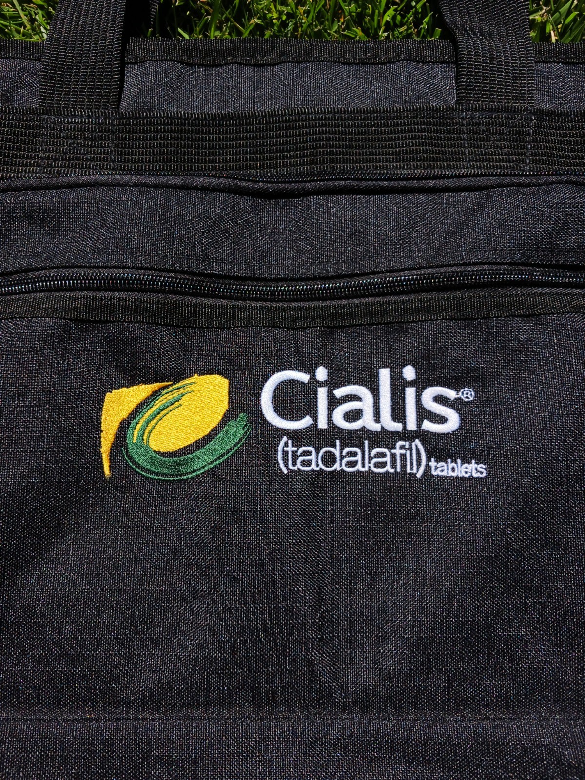 Cialis Multi-Pocket Vintage 2000s Gemline 4550 Pharmaceutical Promo Utility Tote