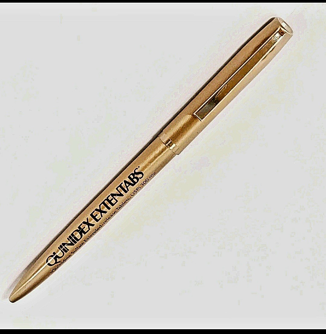 Vintage Pharmaceutical Drug Rep Pen “Quinidex Extentabs”