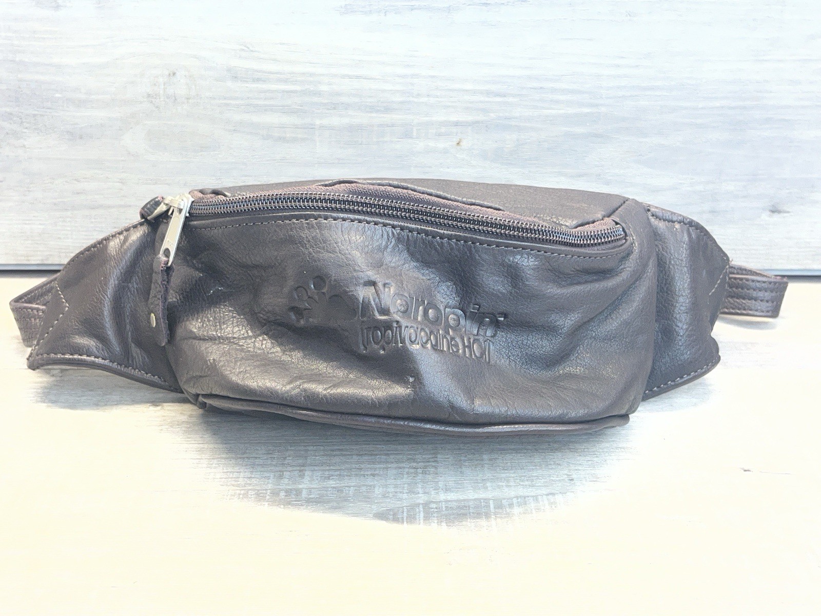 NAROPIN Leather Fanny Pack Drug Pharmaceutical Rep Promo Advertising Canyon