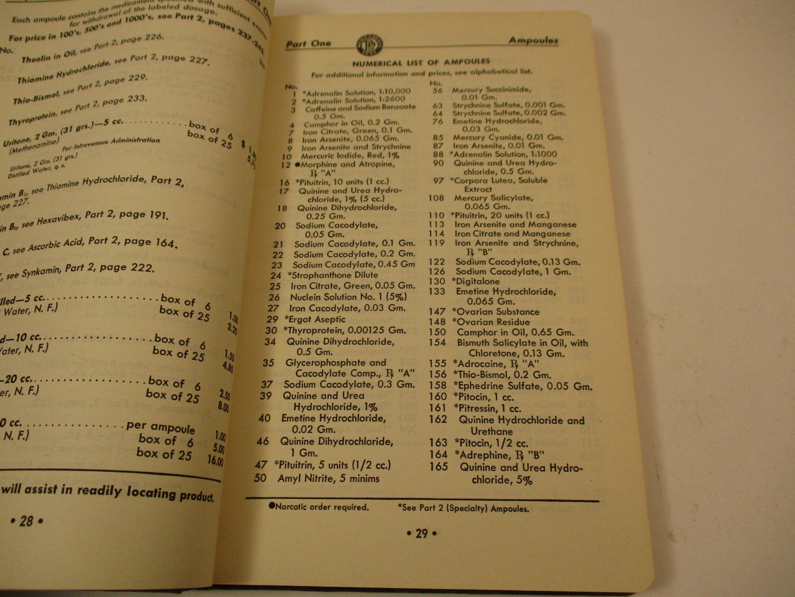Vintage 1943 Parke Davis Company Catalog Complete Produce Ann Arbor Michigan
