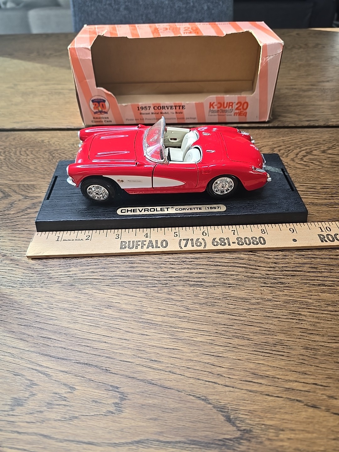 K-Dur 20 Pharmaceutical Promotional Advertising Corvette 1957 Diecast 1/24 Car
