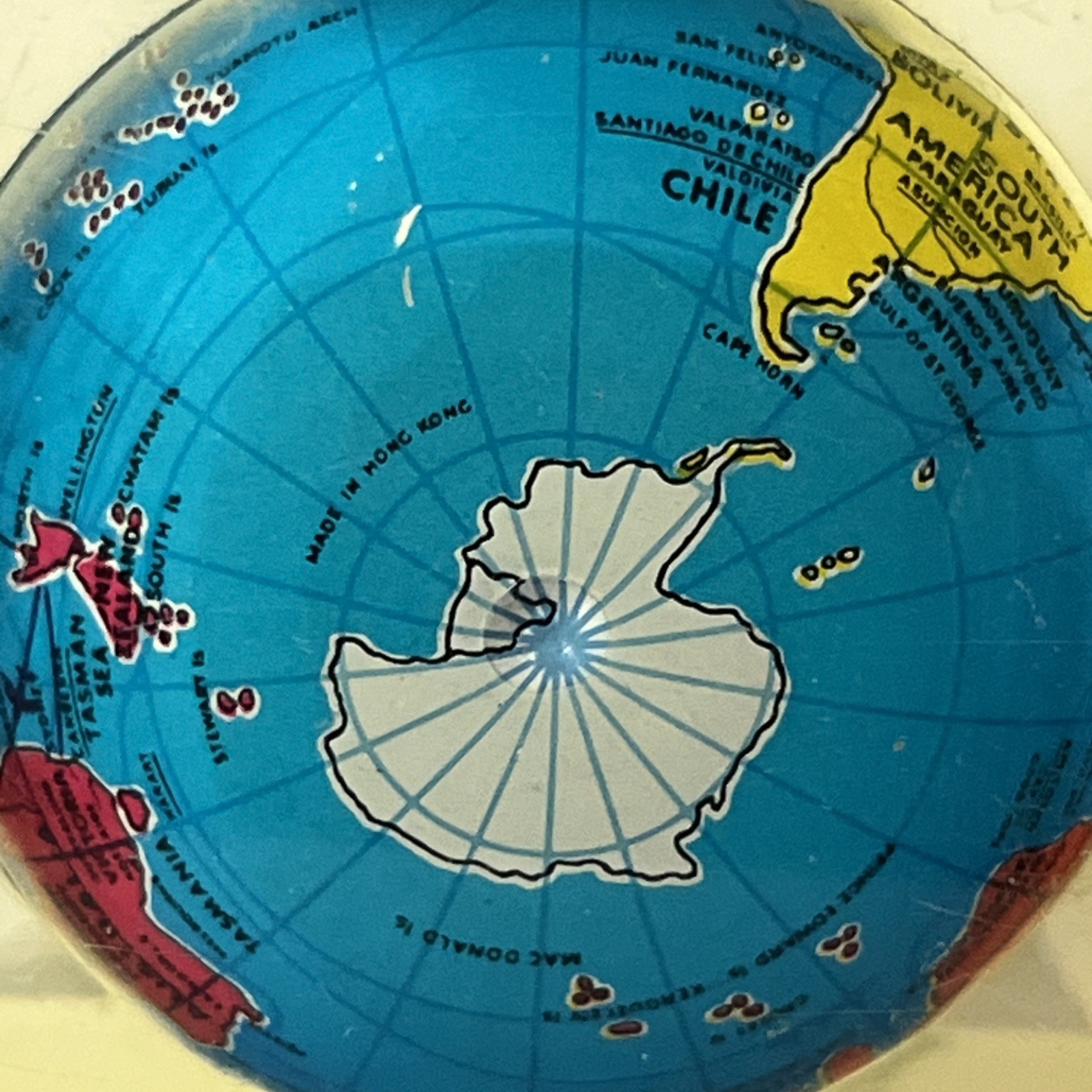 Vintage Zantac Glaxo Roche Pharmaceutical Acrylic Globe Paperweight 2” Square