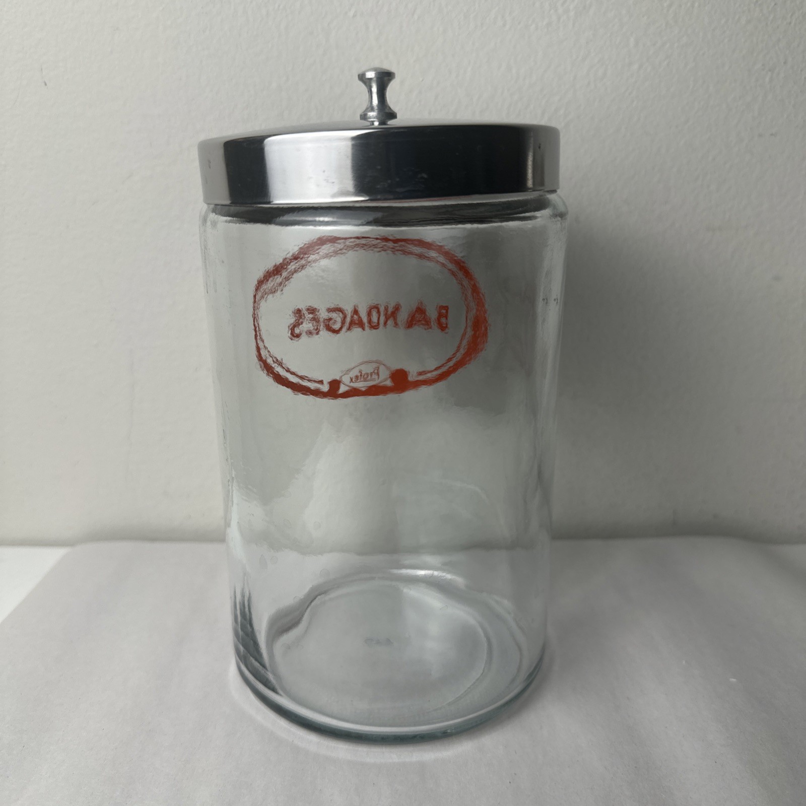 Vintage Medical Doctor’s Office Glasco Profex Glass Jars W/Lids. Set of 3, 1268