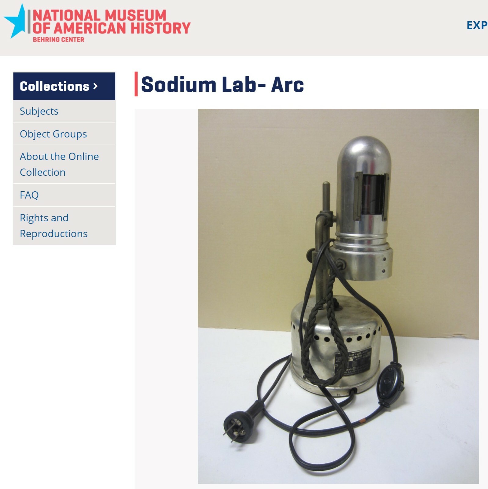 VINTAGE SODIUM LAB ARC Polariscope Light Source General Electric Vapor Lamp Comp