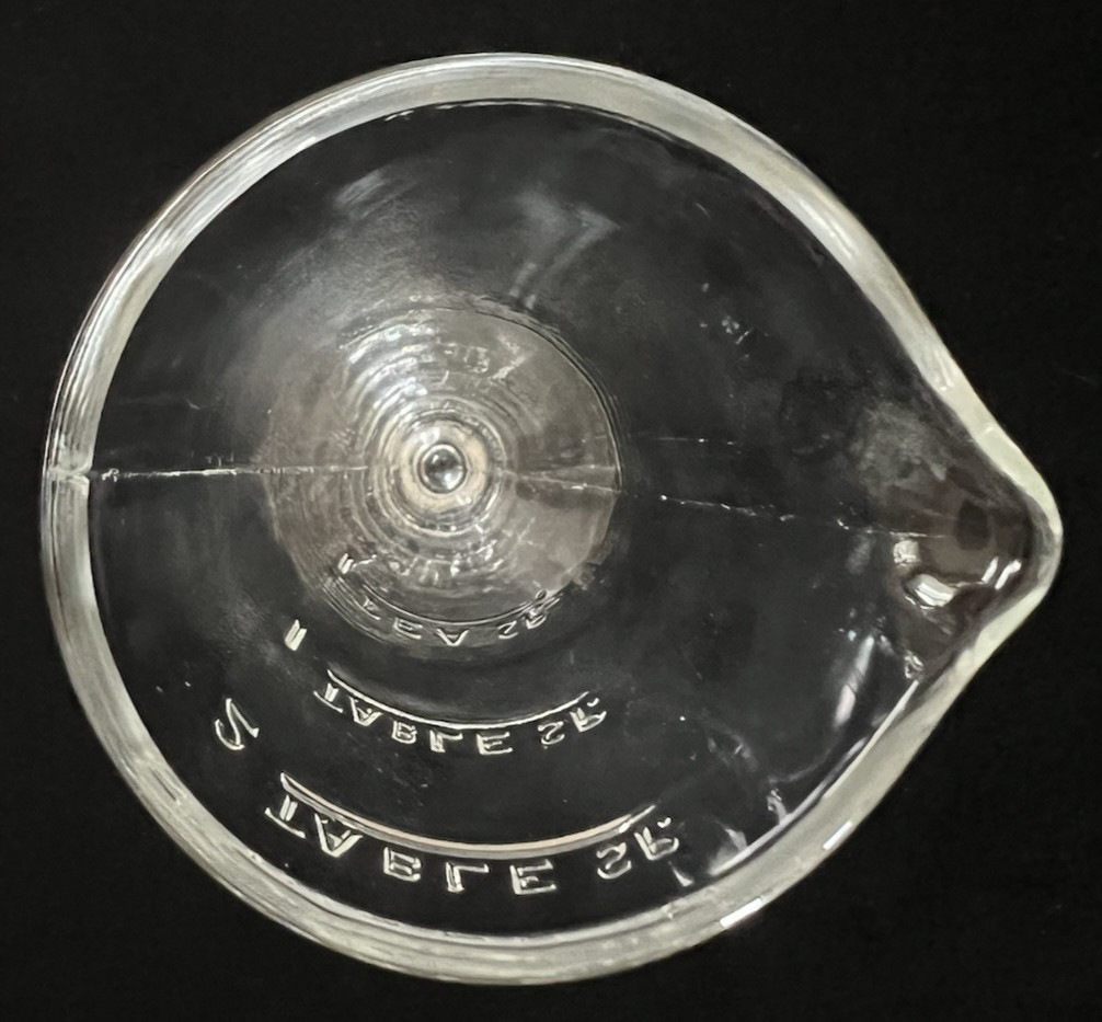 Vintage Zonite Glass Apothecary Measuring Beaker W/Spout