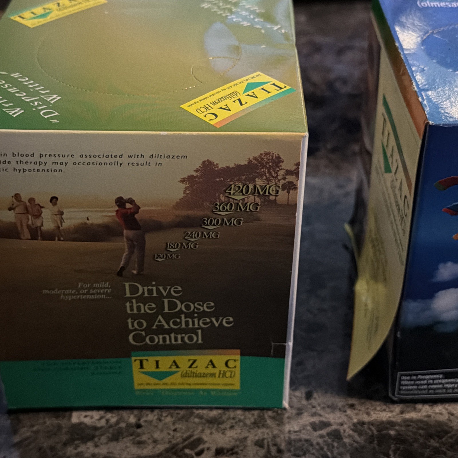 Forrest Pharma/Sankyo Pharma Tiazac Tissue Box Unopened Drug Rep Promo 2000s Lot