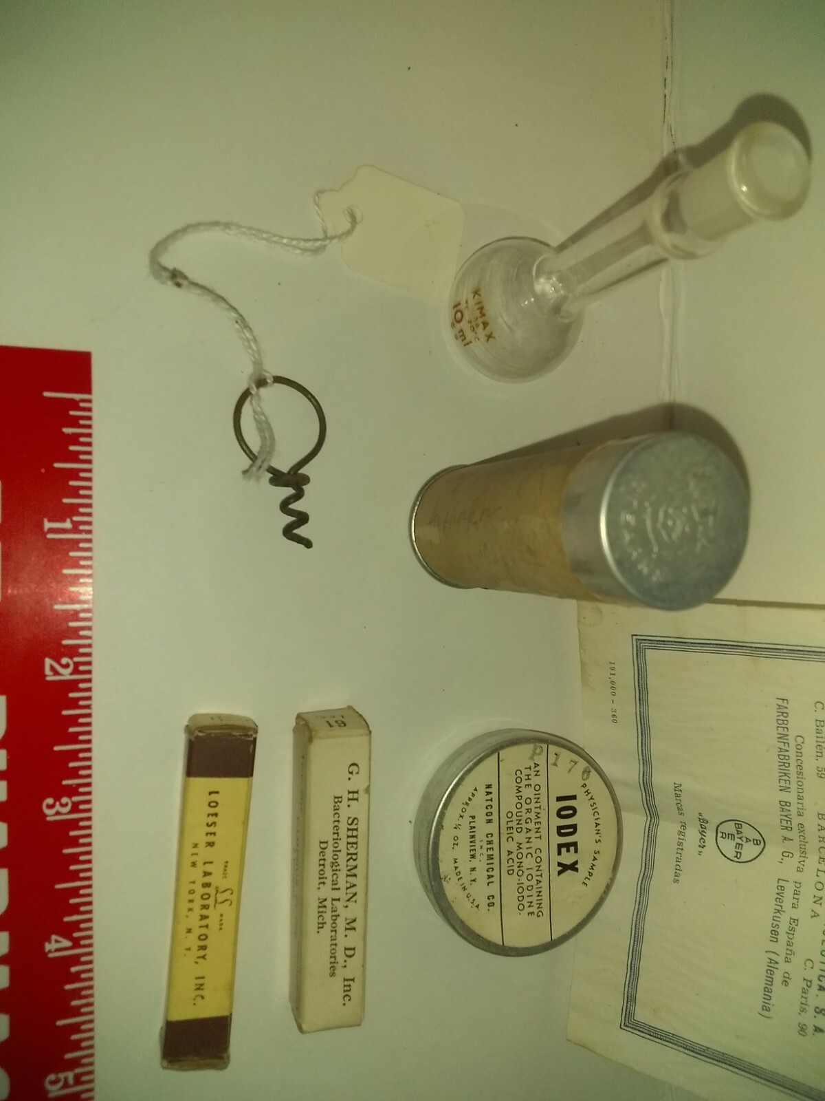 Lot of 9 Vintage Medical Pharmicutical History Baer, Kmart, Sterns, Kimax, Loese
