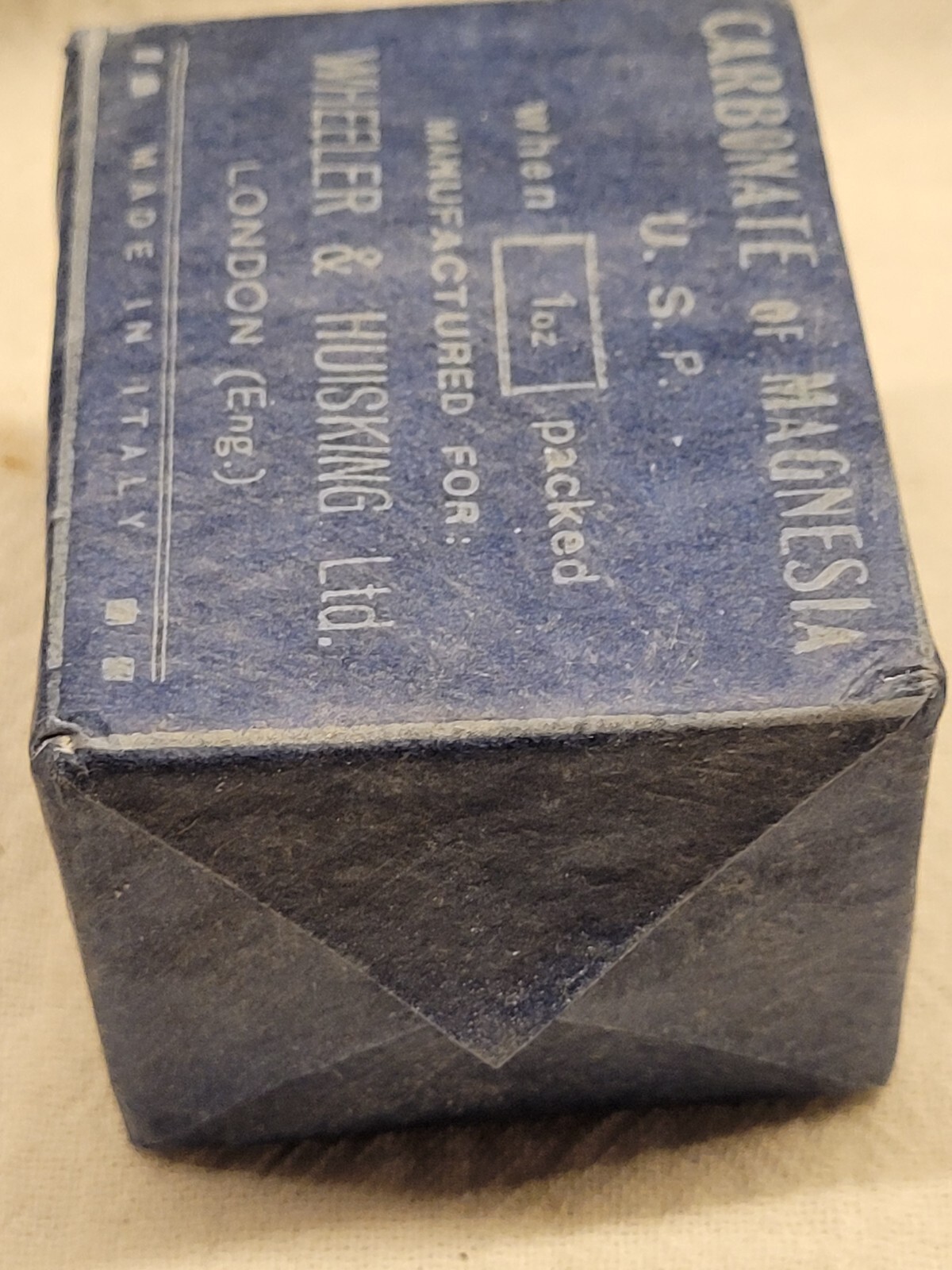 Wheeler And Huisking London Box w Original Wrapping Made In Italy