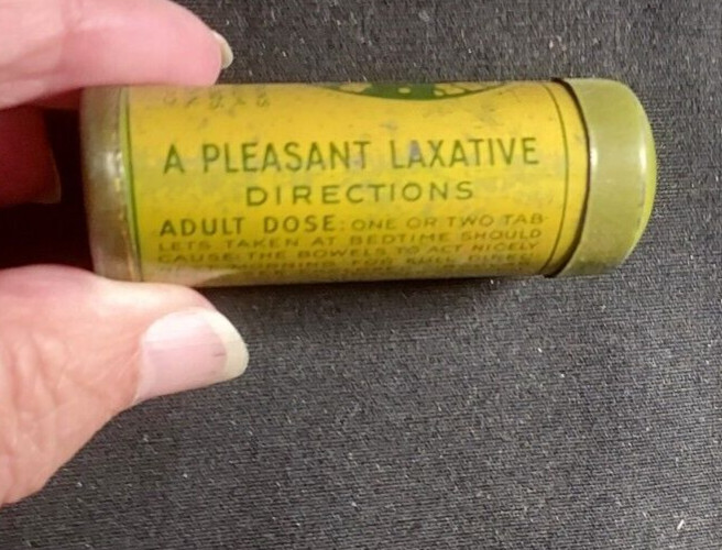 Old Empty Medicine Tin Dr. Edward’s Olive Tablets Laxative Columbus Ohio