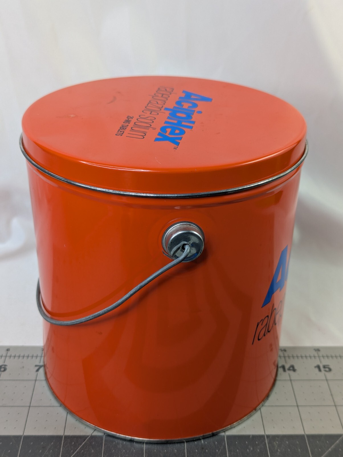 Aciphex Rabeprazole Sodium Pharma Drug Tin Advertising Bucket