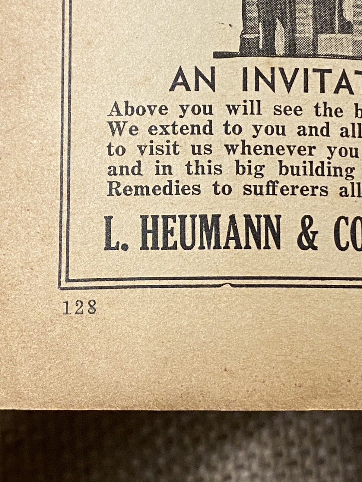 Vintage Advertising Heumann Family Health Book Patent Quack Medicine 1936 NYC