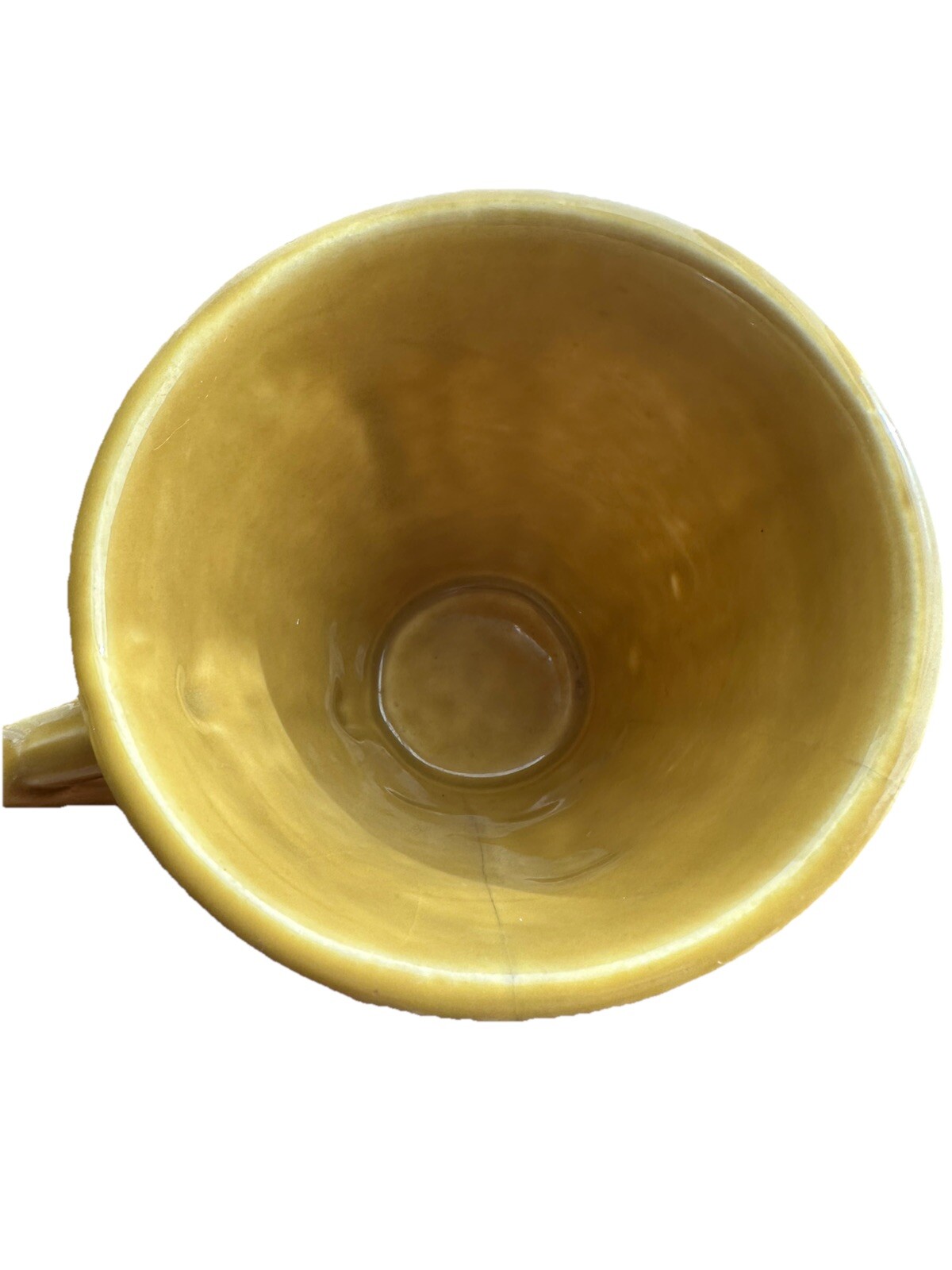 Galen Mortar & Pestle Promotional Pharmacy Mug, Yellow gold, Vintage 1960s