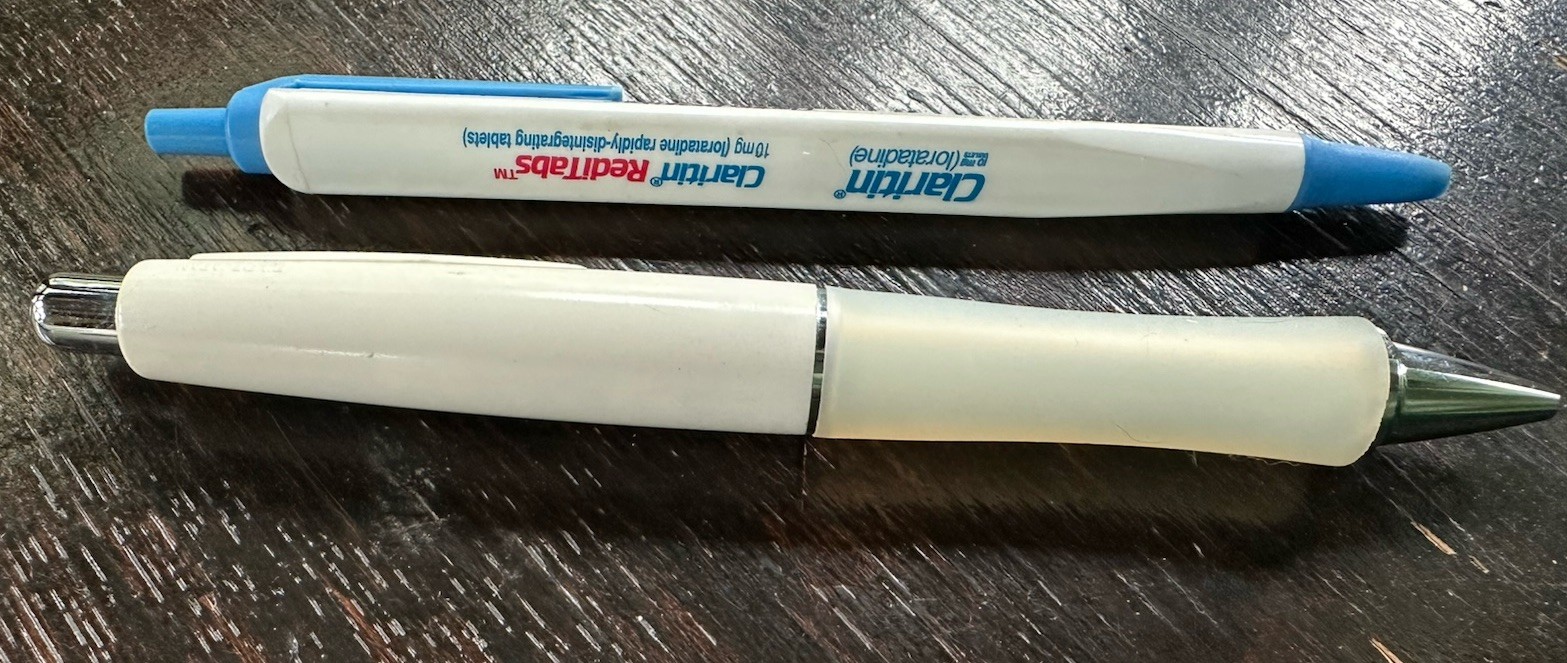 Vintage Claritin Drug Rep Advertising Pens – Lot Of 2