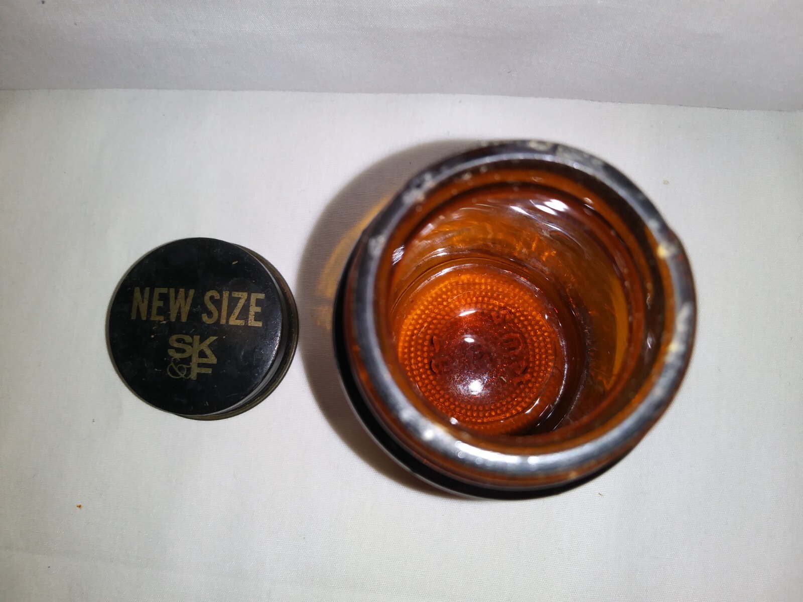 Vintage 1963 Brown Glass Bottle Sheets Pharmacy Afton IA
