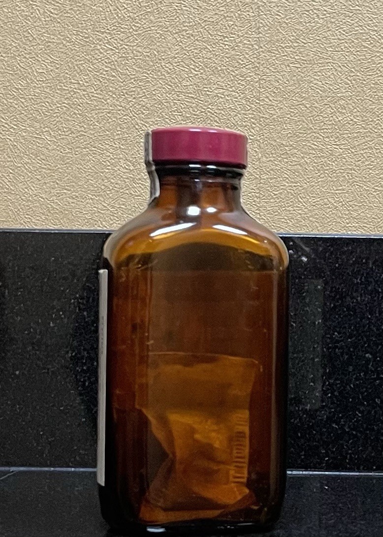 Vintage Coricidin with Codeine EMPTY Glass Pharmacy Bottle