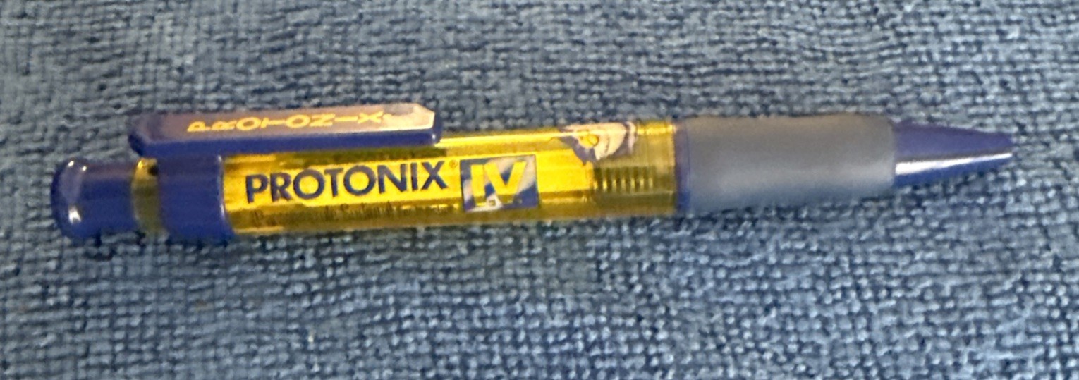 Drug Rep PROTONIX Advertising Click Pen Pharmaceutical Collectible P2