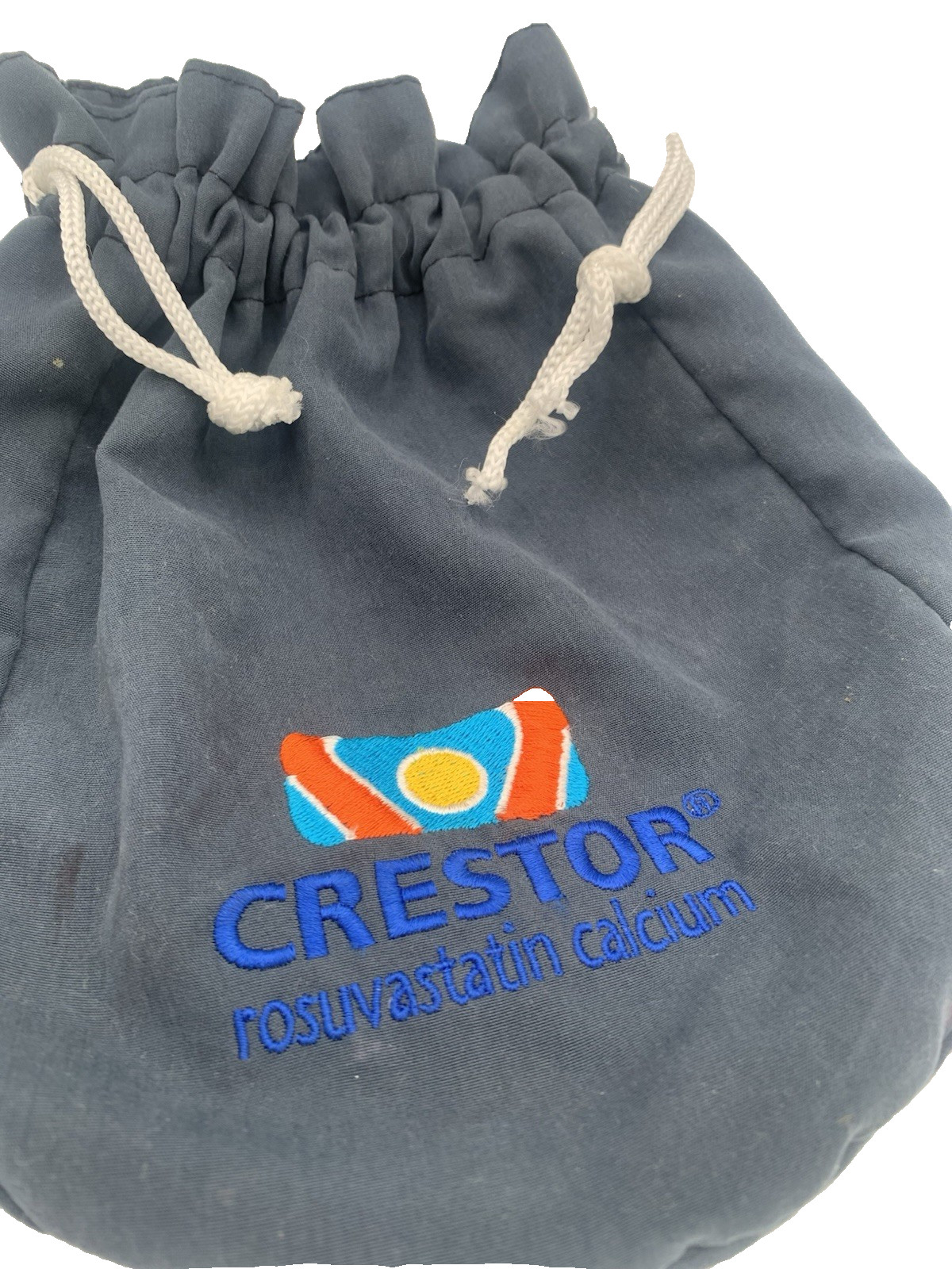 Crestor Pharmaceutical Rope Drawstring Carry Pouch Bag Novelty Item