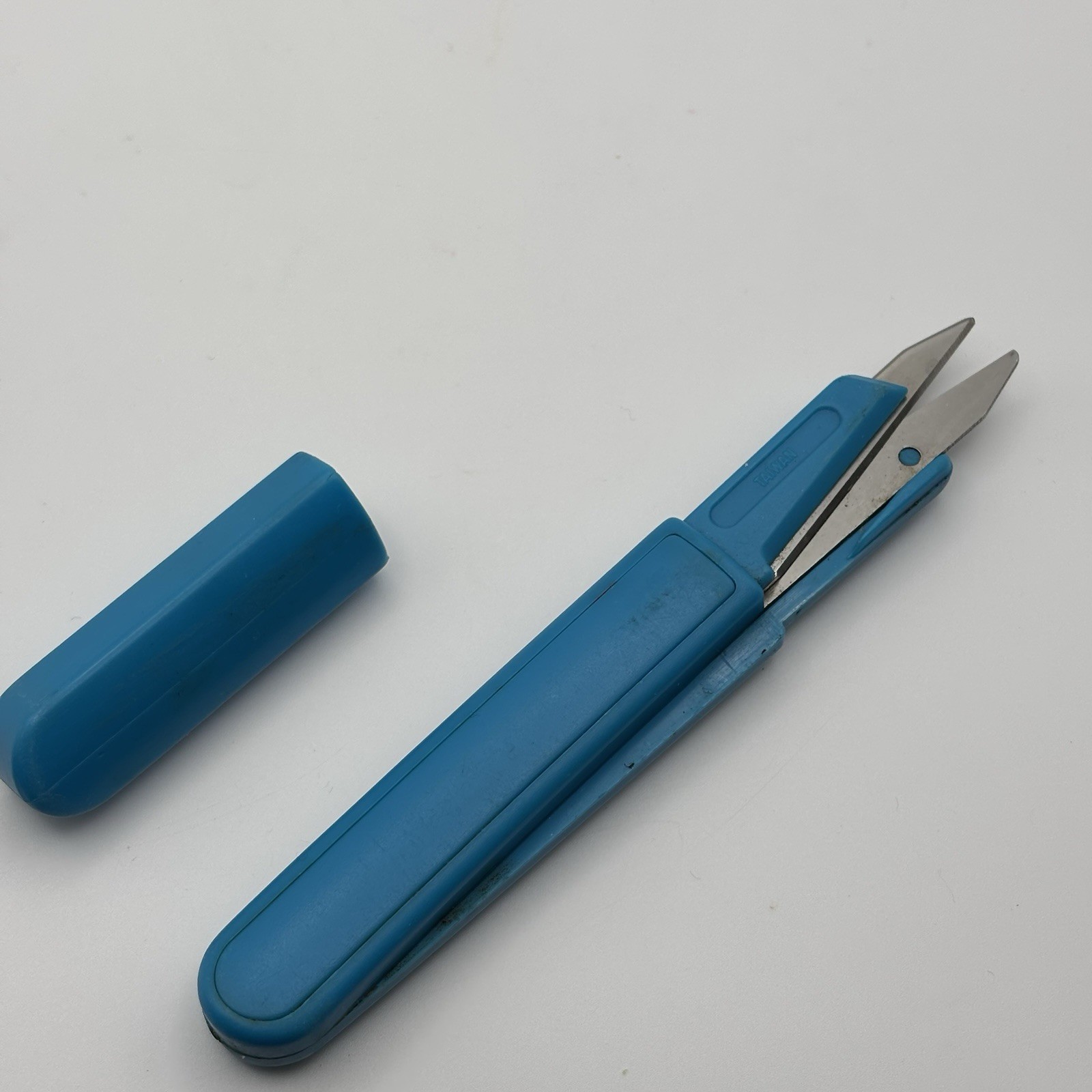 Vtg SLOW-K Travel Scissors Blue Drug Rep Potassium Chloride USP