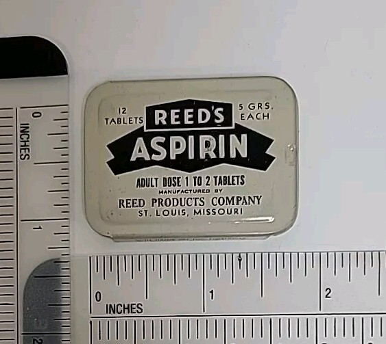 3 Vintage Pill Boxes – 1936 Prescription Box, WWII Silargetten, Reed’s Aspirin