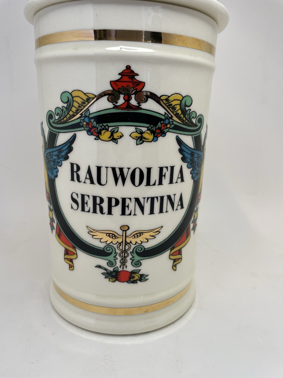 MCM Jeanna Robinette “Rauwolfia Serpentina” 16th-Century Replica Apothecary Jar