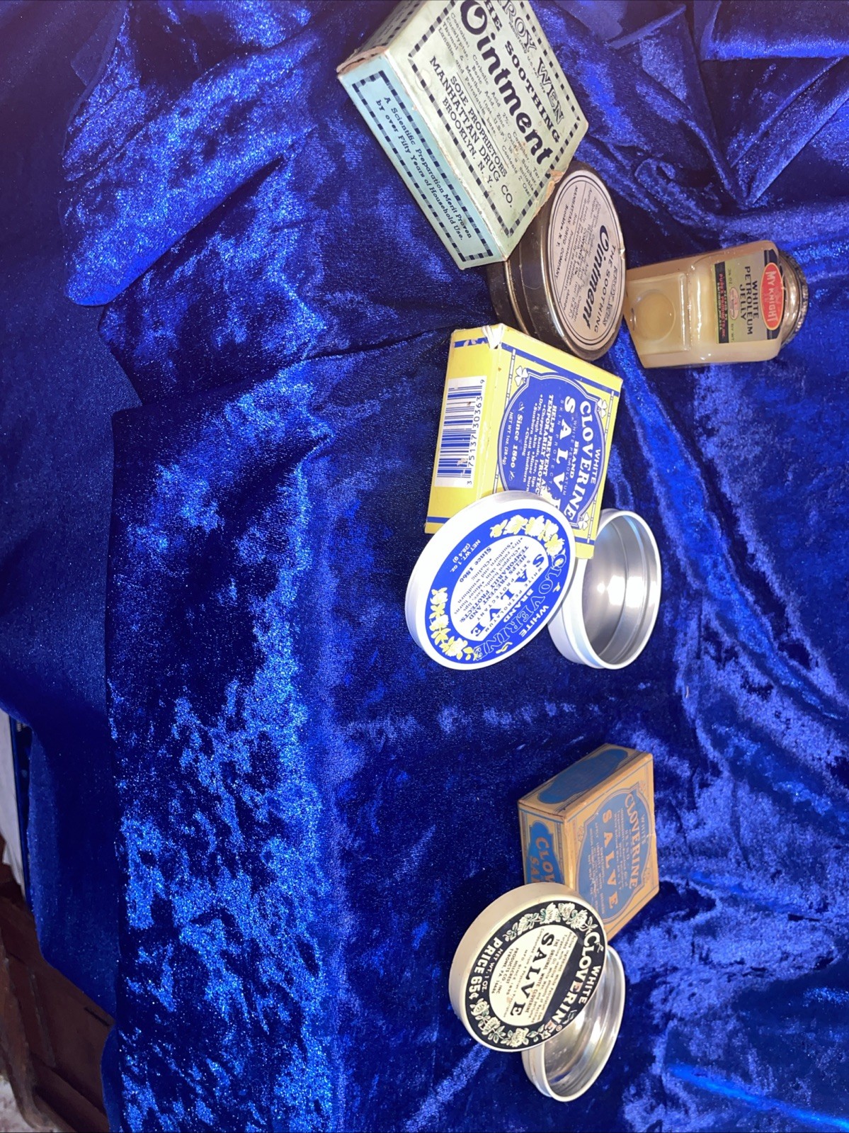 Vintage Apothecary Lot Some With Contents. Ointments Salves