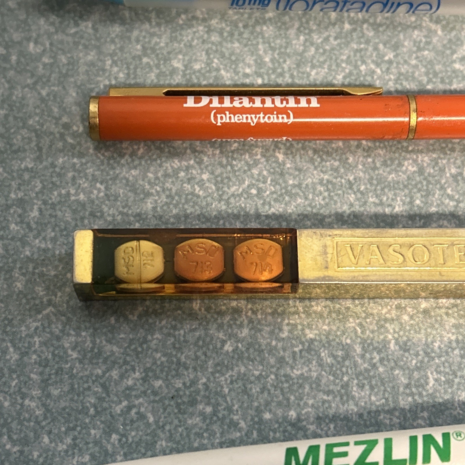 32 Vintage Pharma Rep Promo Pens Pencils Zoloft, Dilantin, Viagra, Claritin, …