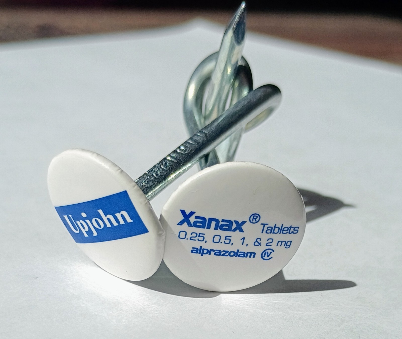 Rare XANAX Upjohn Nail Puzzle • 1980s Pharma Advertising Corporate Collectible