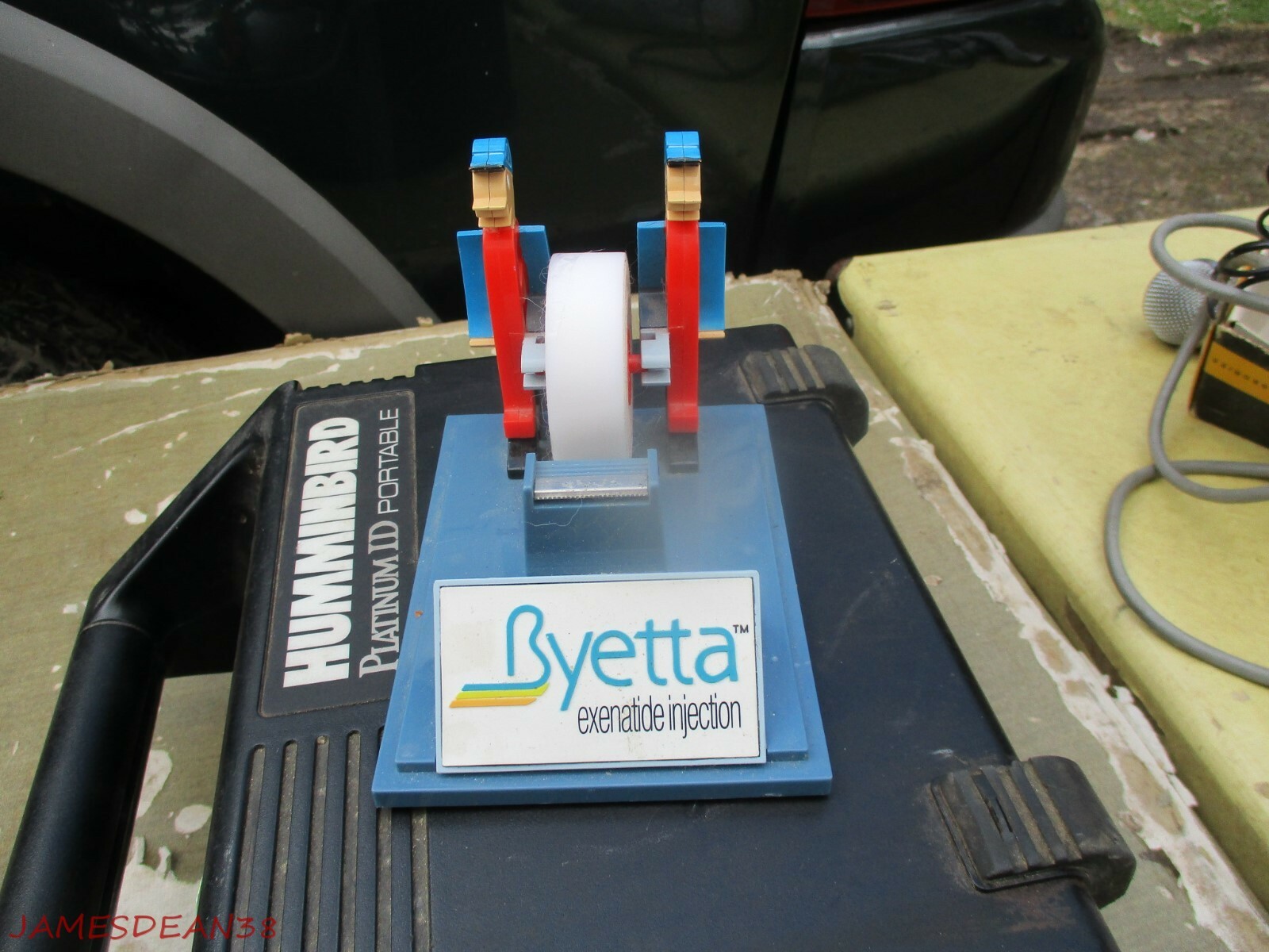 Drug Rep tape dispenser Byetta EXENATIDE pharmaceutical collectible DIABETES