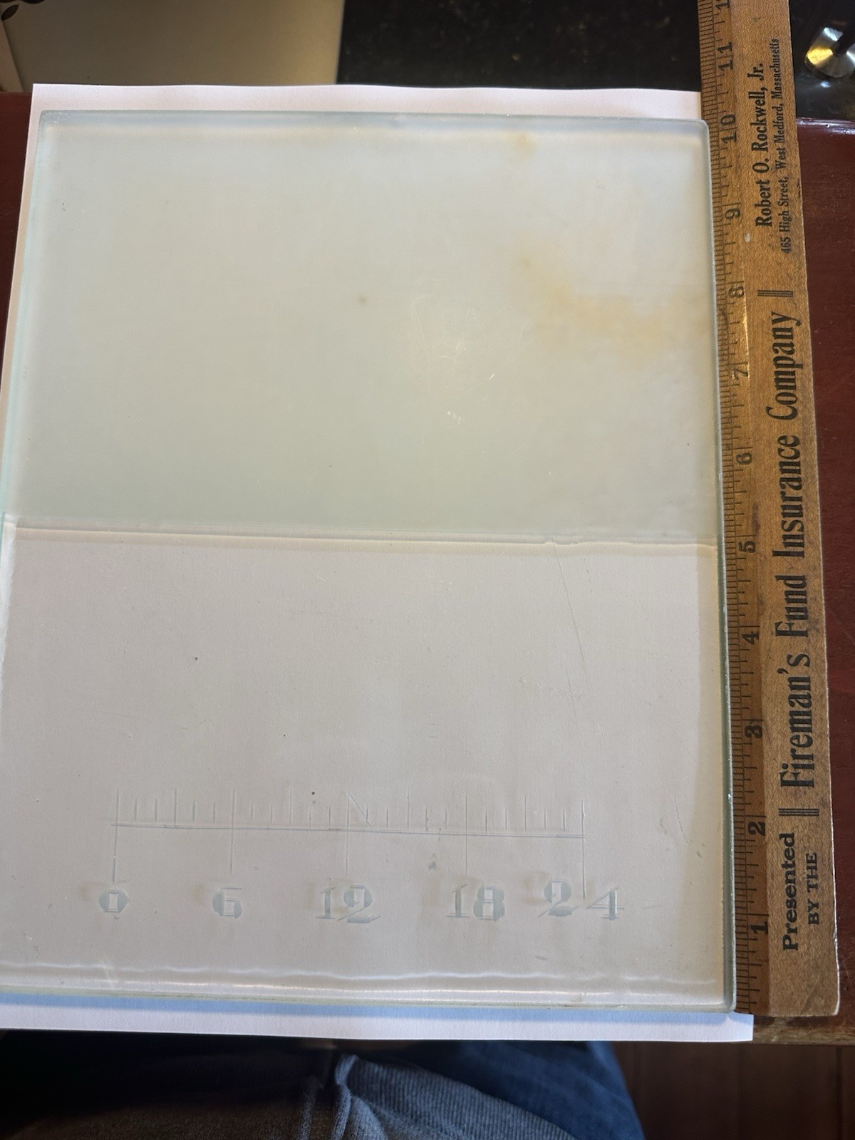 Glass Ointment/Pill Tile1/2 Frosted