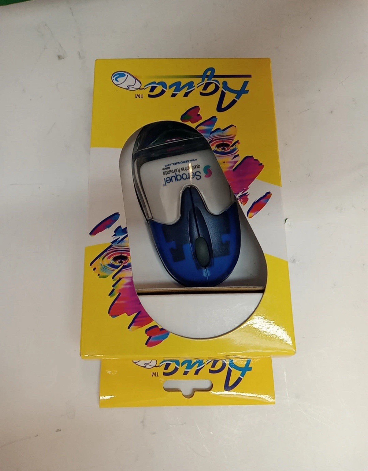 Vintage Seroquel Pharma Drug Rep Aqua Computer Mouse Collectible – RARE