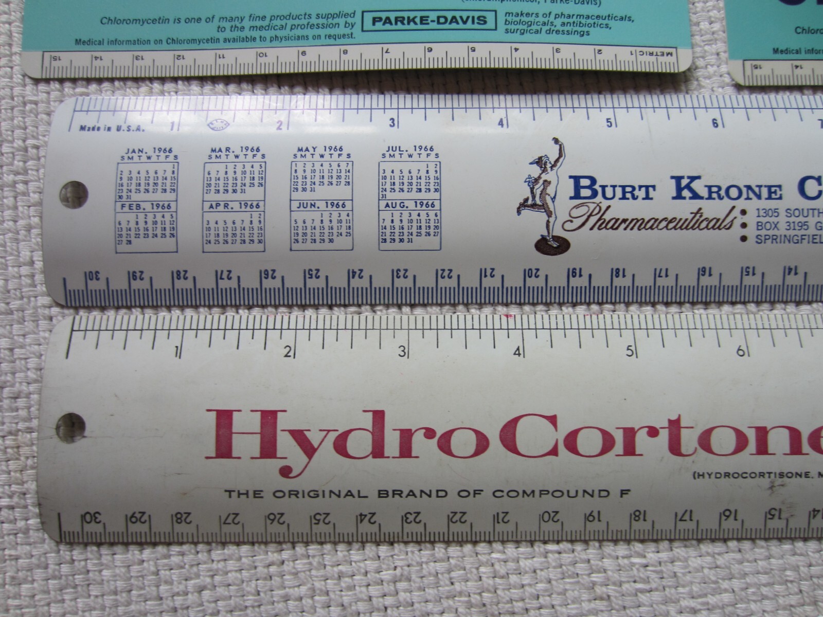 lot of 10 vintage PHARMACEUTICAL PHARMACY Promo DRUG ADVERTISEMENTS, 1961 to 70s
