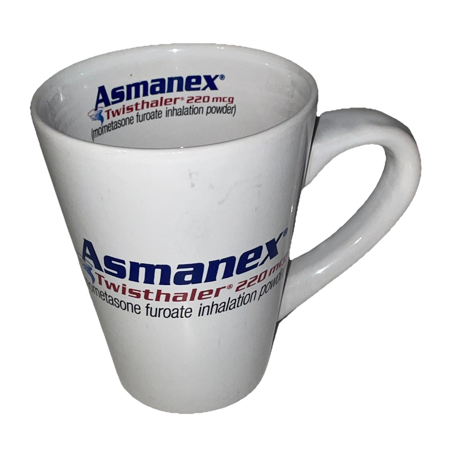 Asmanex Asthma Advertising Coffee Mug Cup Pharmaceutical Prescription Drug Rep