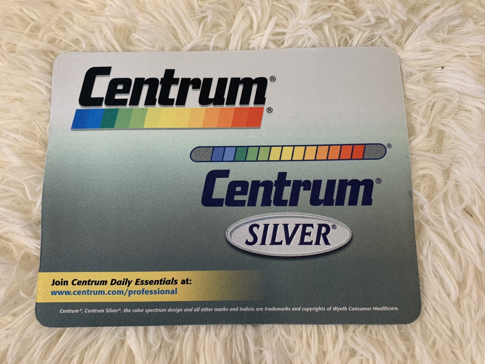 CENTRUM Drug Rep CENTRUM SILVER Mouse Pad Pharma Advertising Wyeth Consumer Care