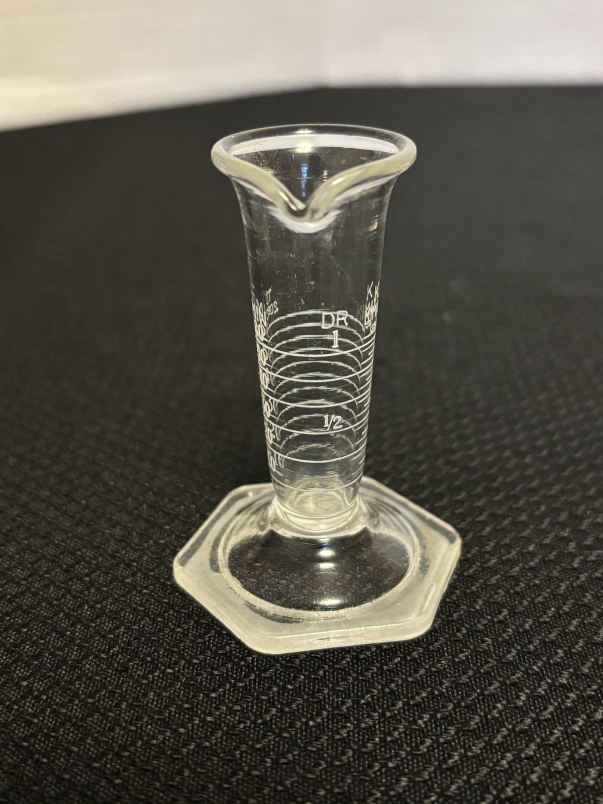 Vintage Kimax Graduated Cylinder Glass Apothecary Dr Pharmacy
