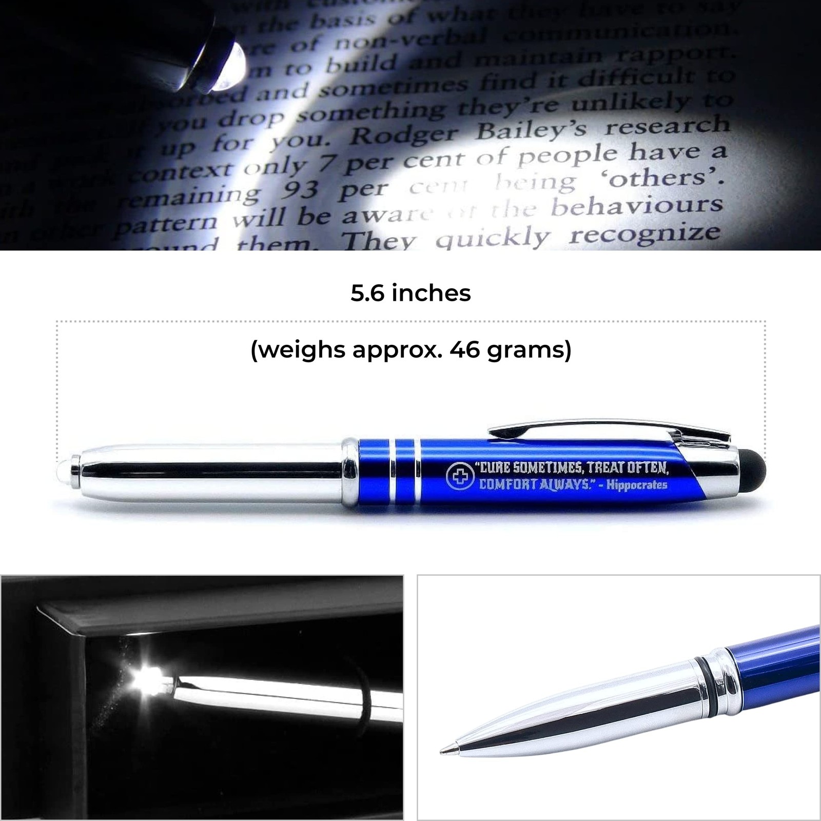 Medical Gift Pen with Inspirational Quote – “Cure Sometimes, Treat Often, Com…