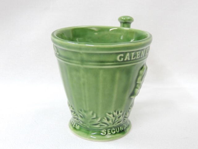 Vintage Signed McCoy Art Pottery GALEN Pharmacy Mortar & Pestle Mug for SCHERING